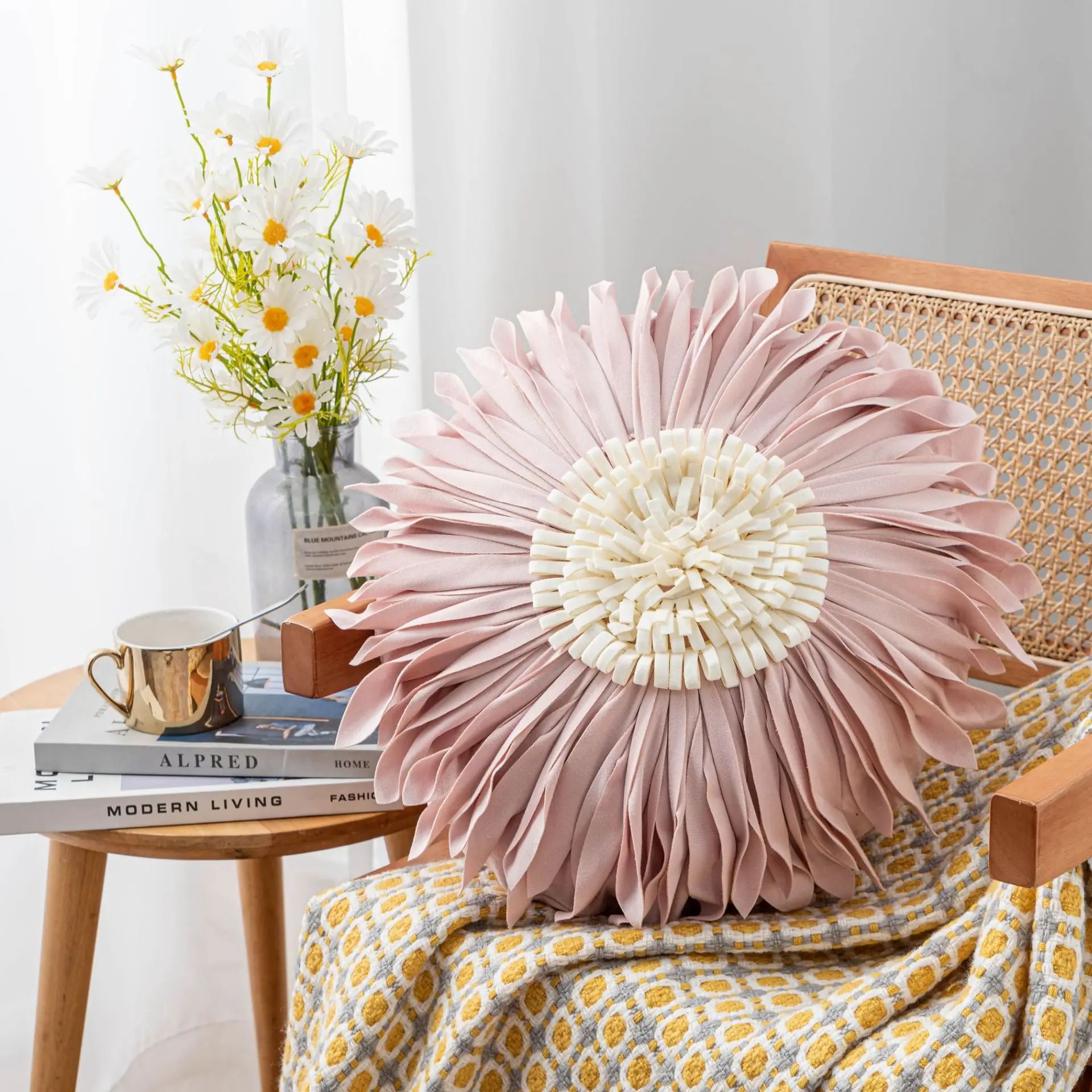 Round pink-1PCS Cushion cover