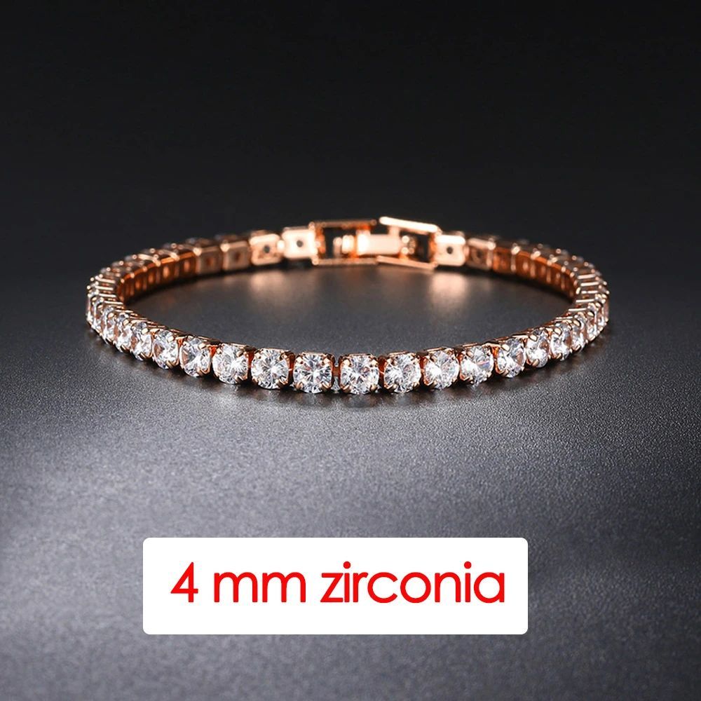 19 cm 4mm Rose Gold