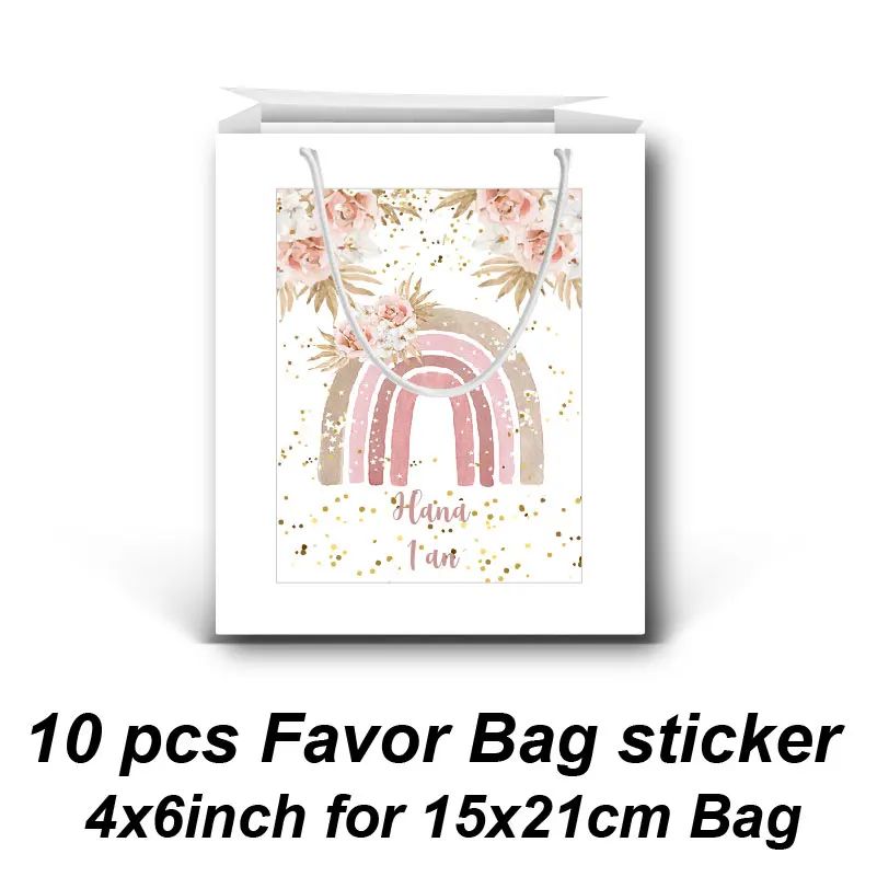 Färg: 10 Favor Bag -etikett