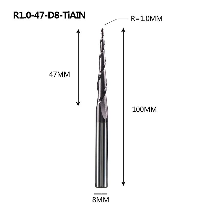 Snijkantlengte: R1.0-47-D8-100