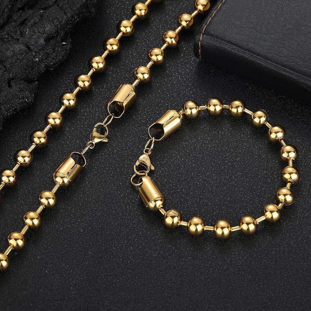 Gold width 8mm)-Bracelet 7 inches length