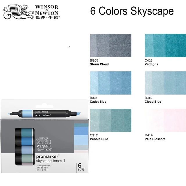 6 färger Skyscape