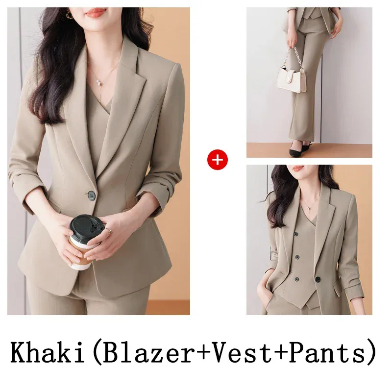 Blazer Kaki 3 Ensembles