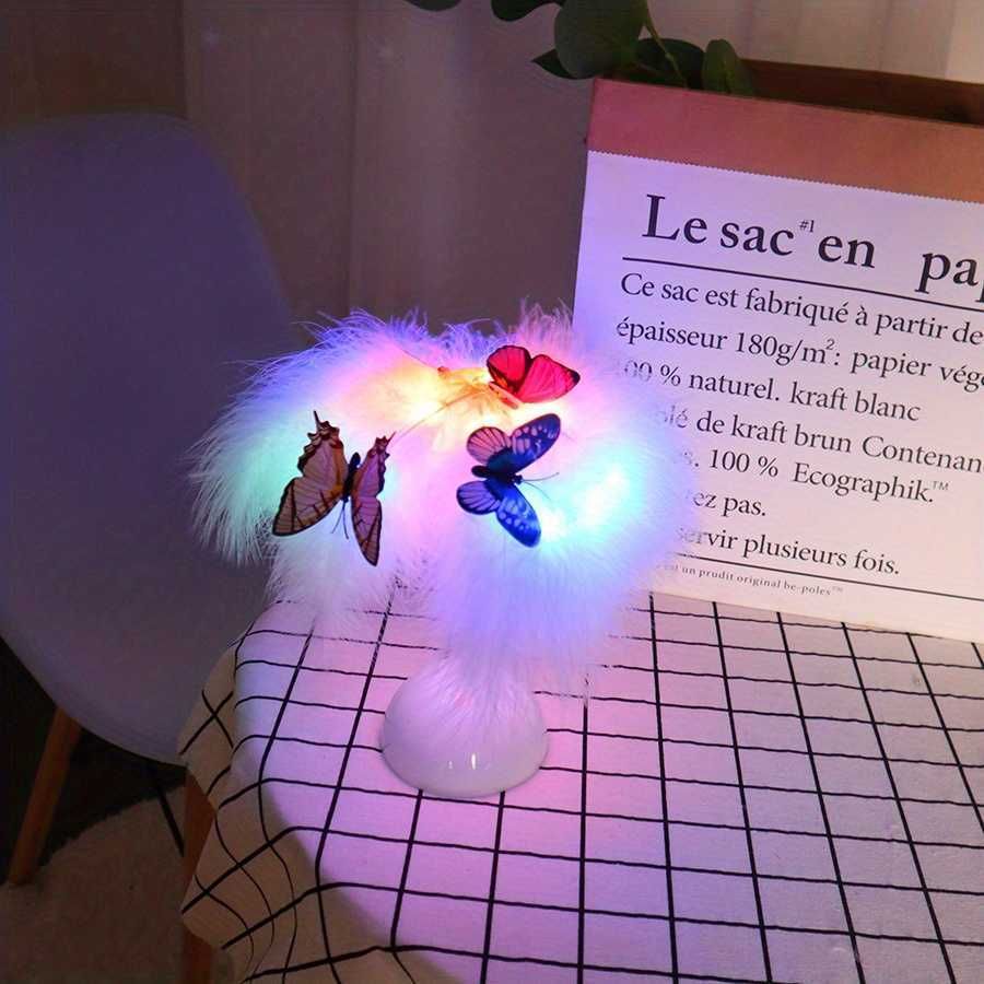 Butterfly Feather Lamp