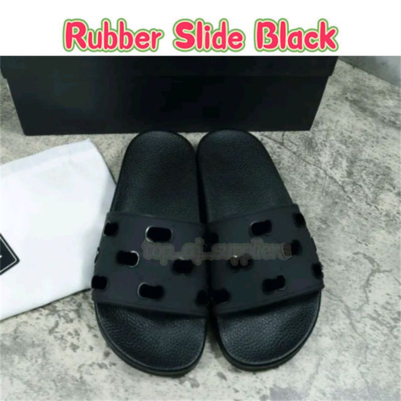 9 Rubber Slide Black