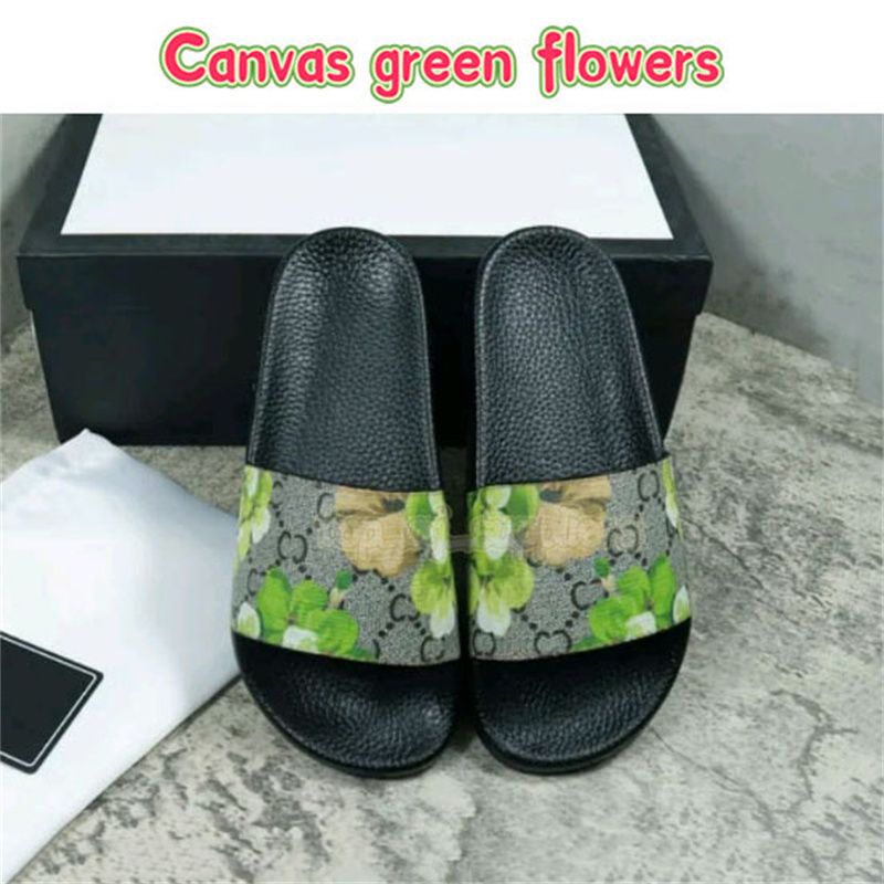 4 Canvas green flowers