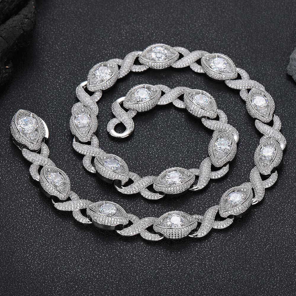 Platinum width 15mm)-Necklace 16 inches