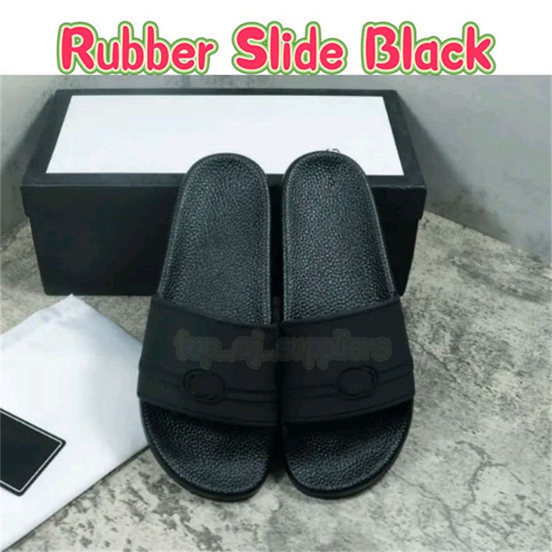 5 Rubber Slide Black