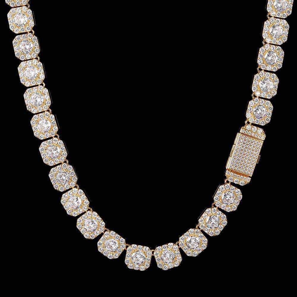 Gold width 12mm)-Necklace 16 inches