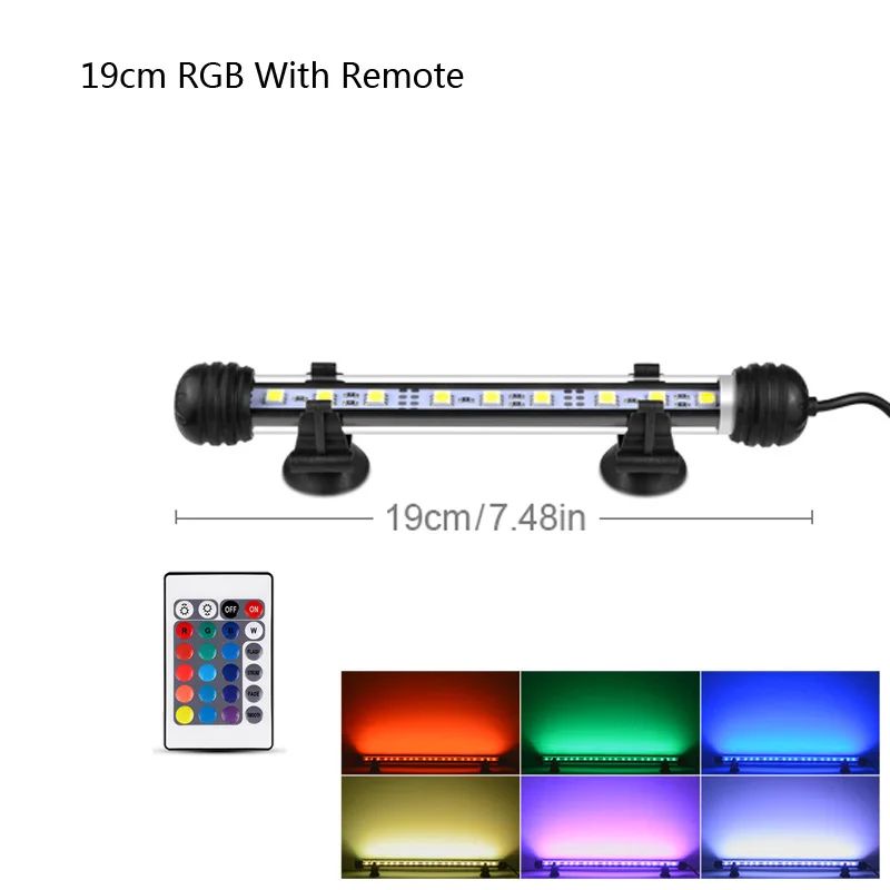 Cor: 19cm RGB com controle remoto