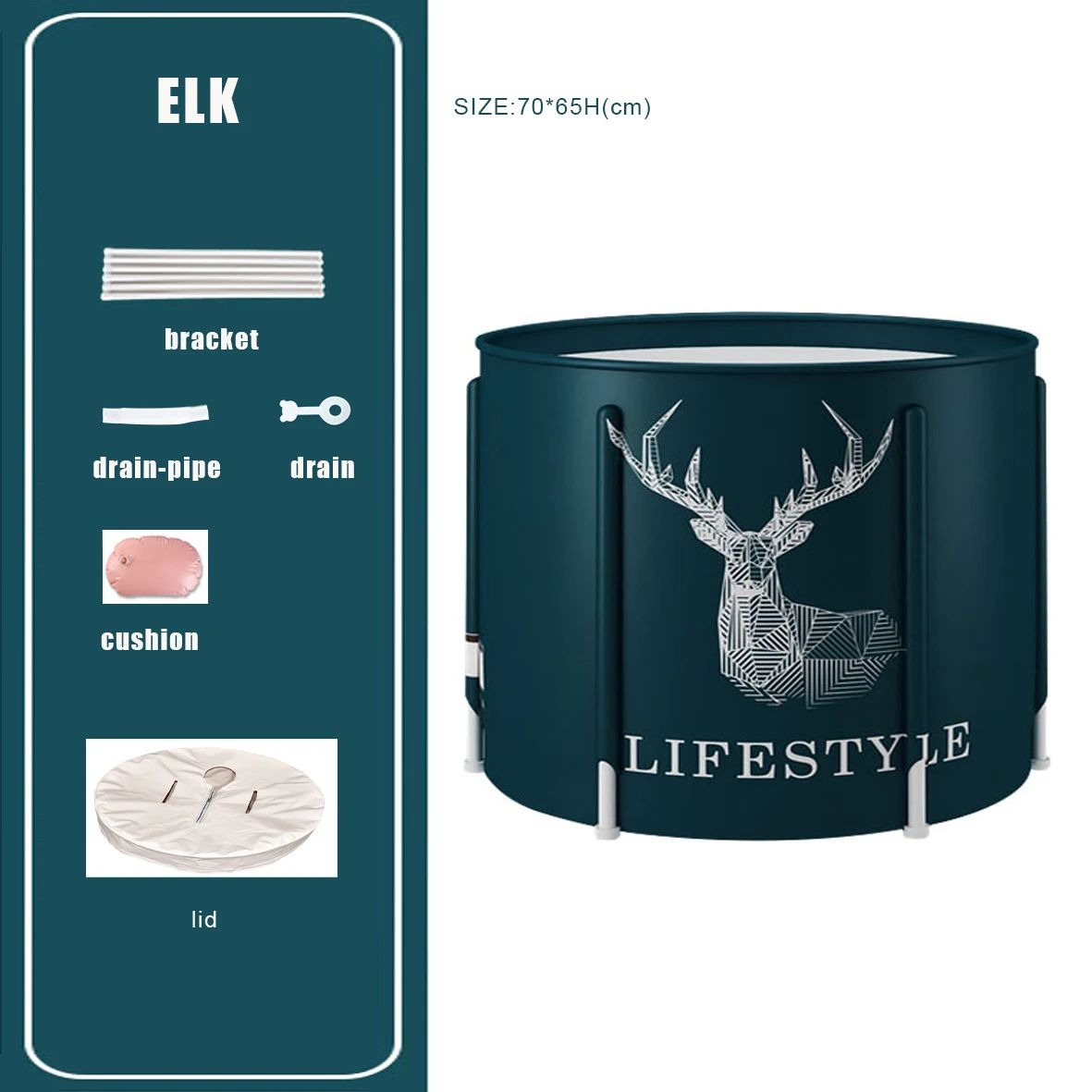 Couleur:ELK avec couvercle