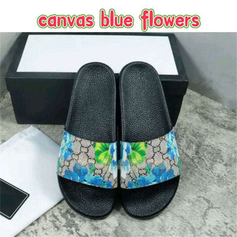 3 canvas blue flowers