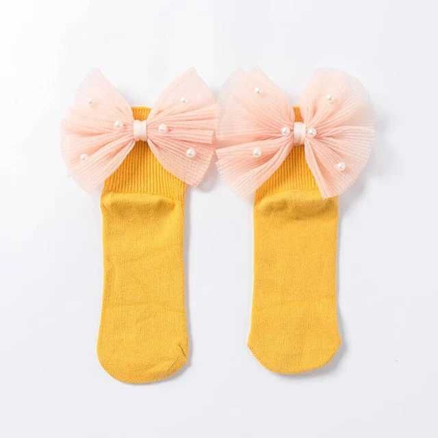 Yellow Beads Bow