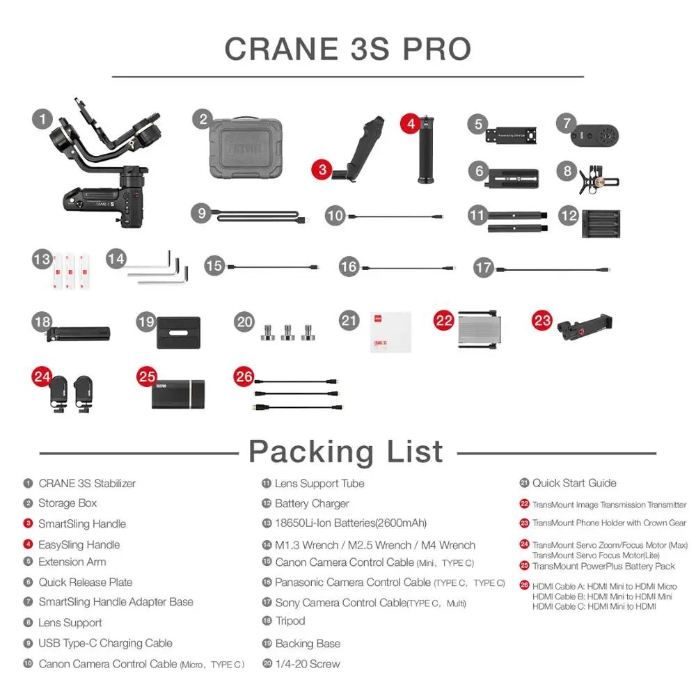 Crane 3S Pro.