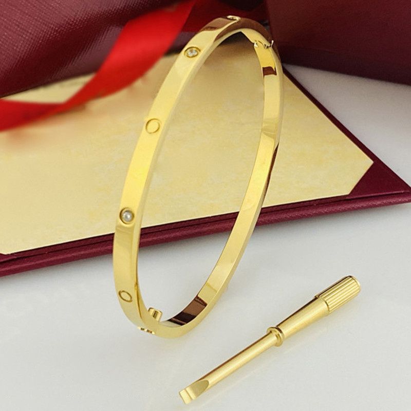 Schmale Frauen Gold mit Diamant