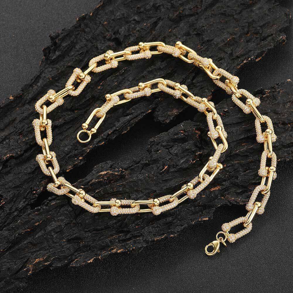 Goldbreite 11 mm – Halskette 16 Zoll