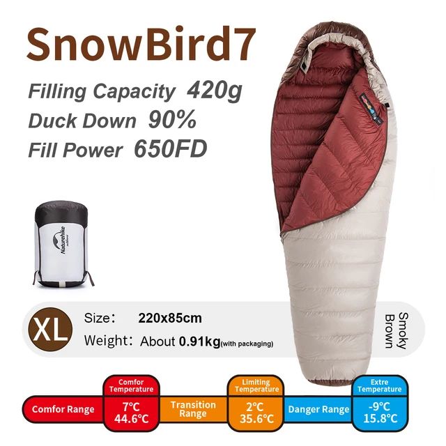 Color:SnowBird 7-XL 420G