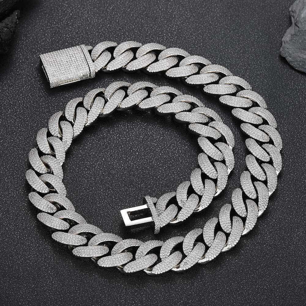 Platina breedte 20 mm)-ketting 16 inch