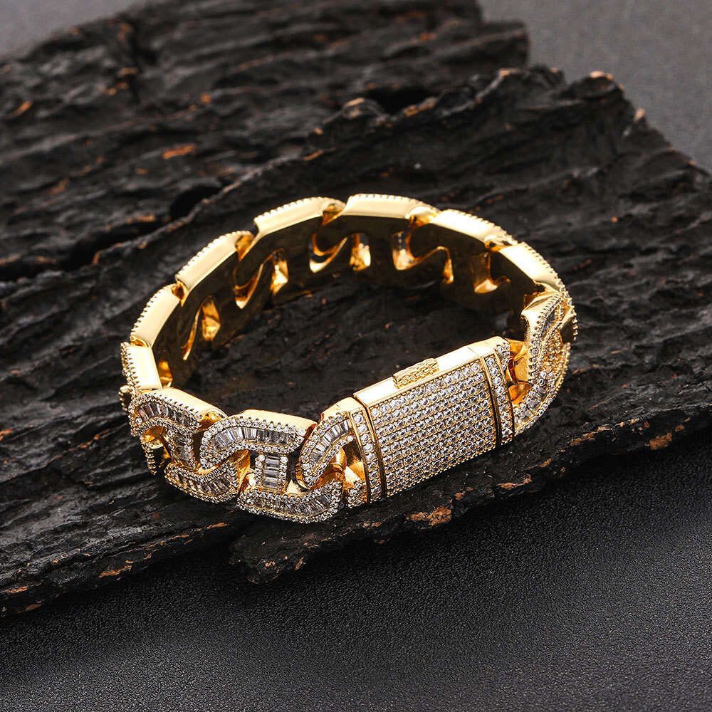 Gold width 16mm)-Bracelet 7 inches