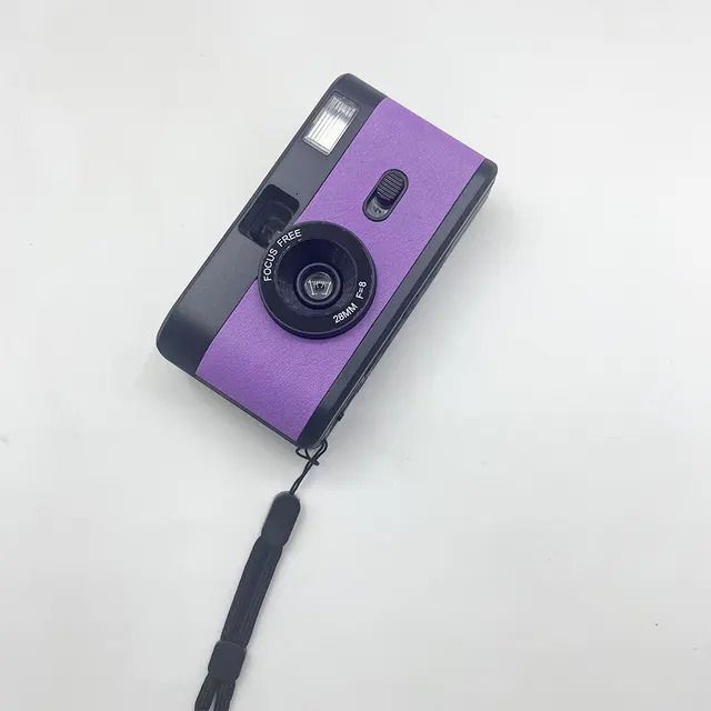Apenas câmera preta-roxa (sem filme)