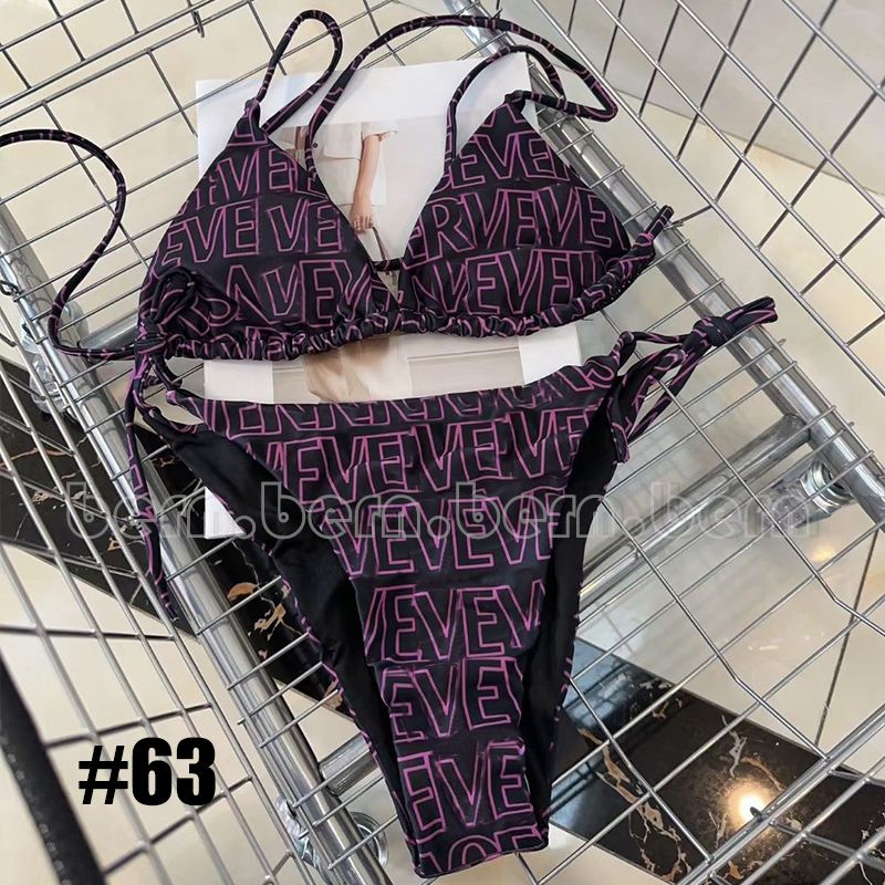 #63 V E-Black+Pink Letters