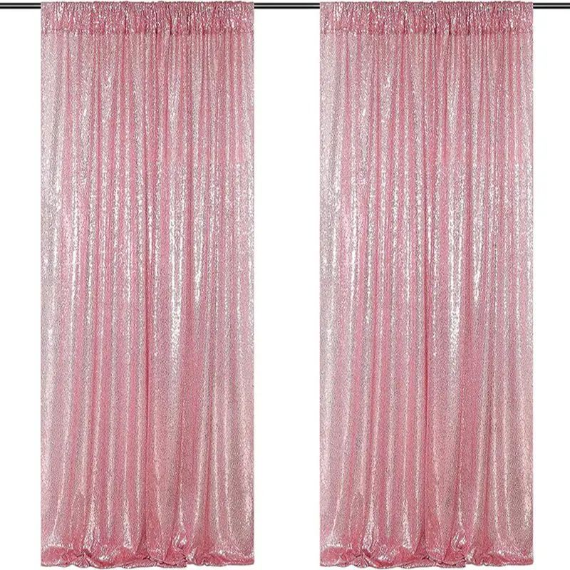 Couleur:2 panneaux RoseTaille:L125xH245cm