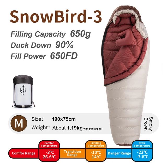 Color:SnowBird -3-M 650G