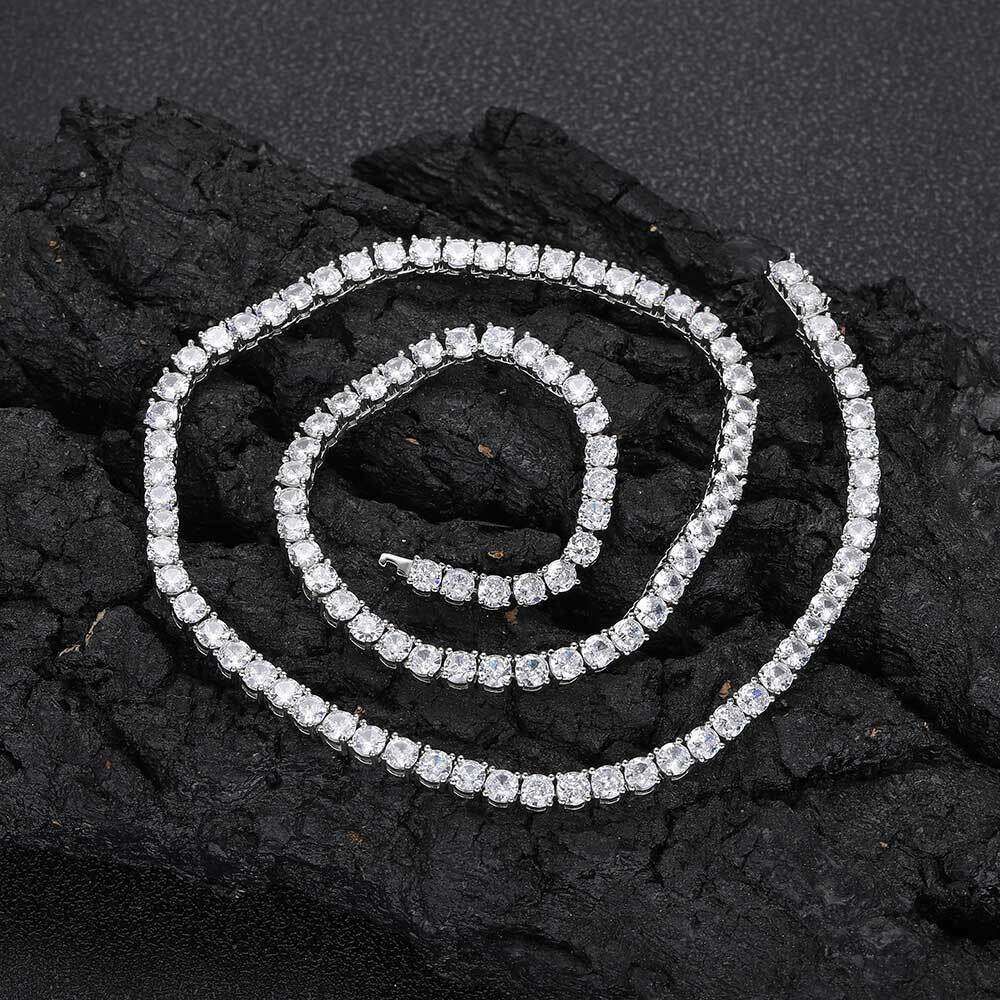Platinum width 3mm)-Necklace 16 inches
