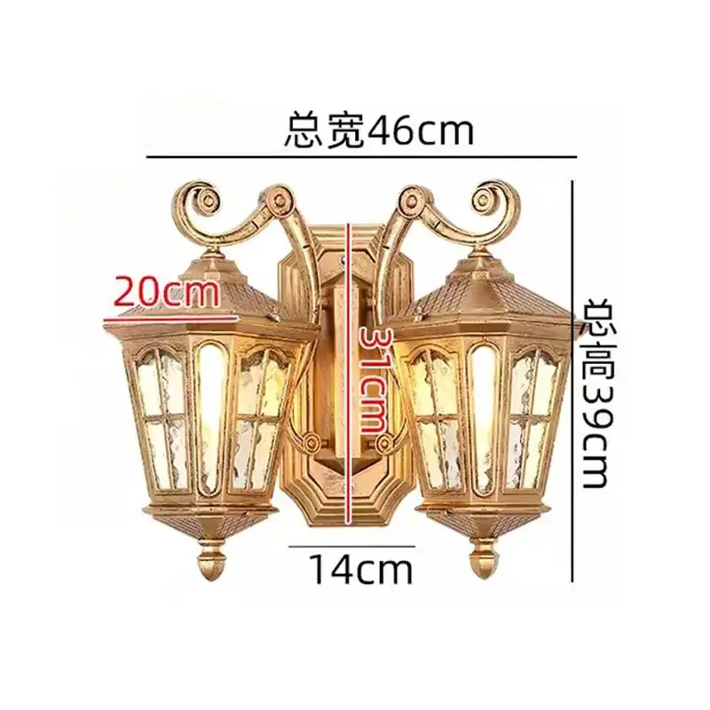 CHINA Sin bombilla E27 Bronce (Abajo)