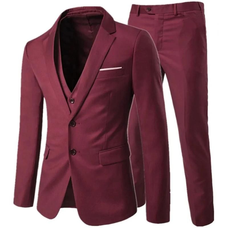 3 datorer Set Wine Red