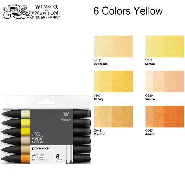 6 kolorów żółty