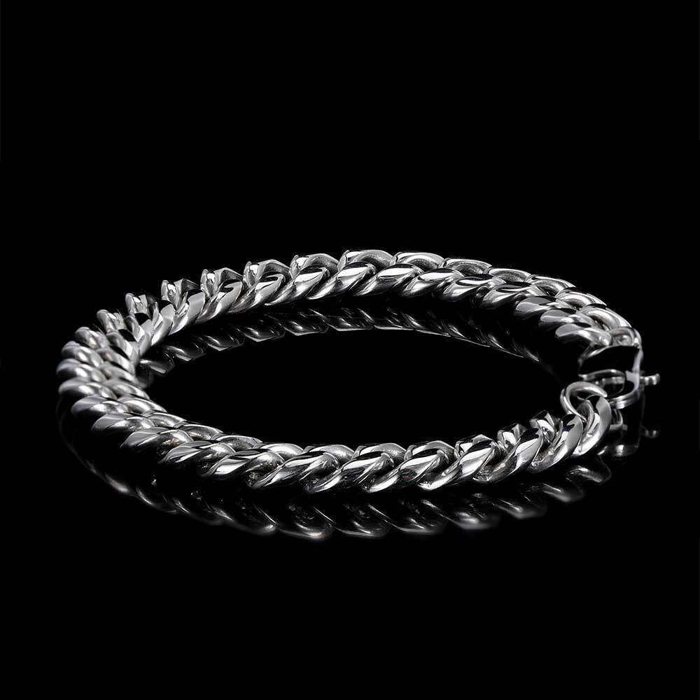Steel color width 4mm)-Bracelet 7 inches
