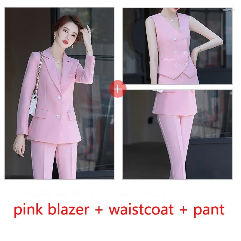 pink coat vest pant