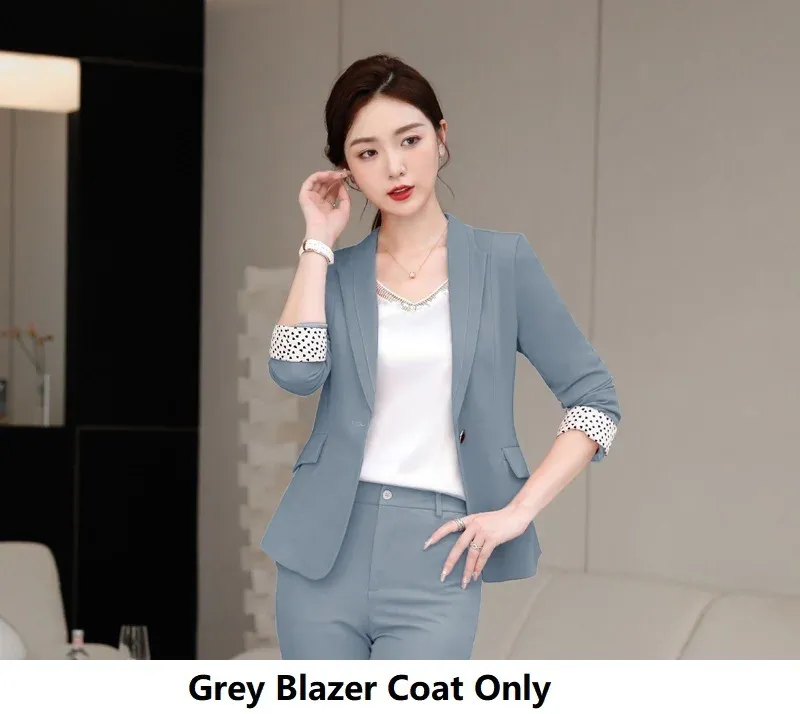 Grey Blazer Coat