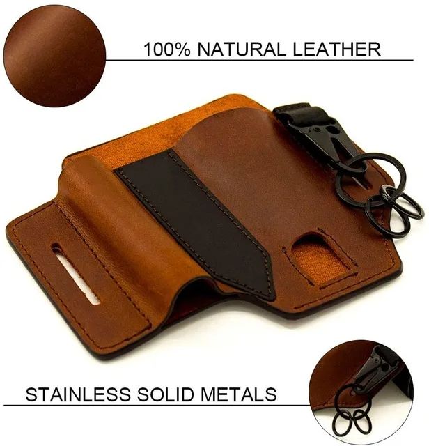 Color:Brown Leather