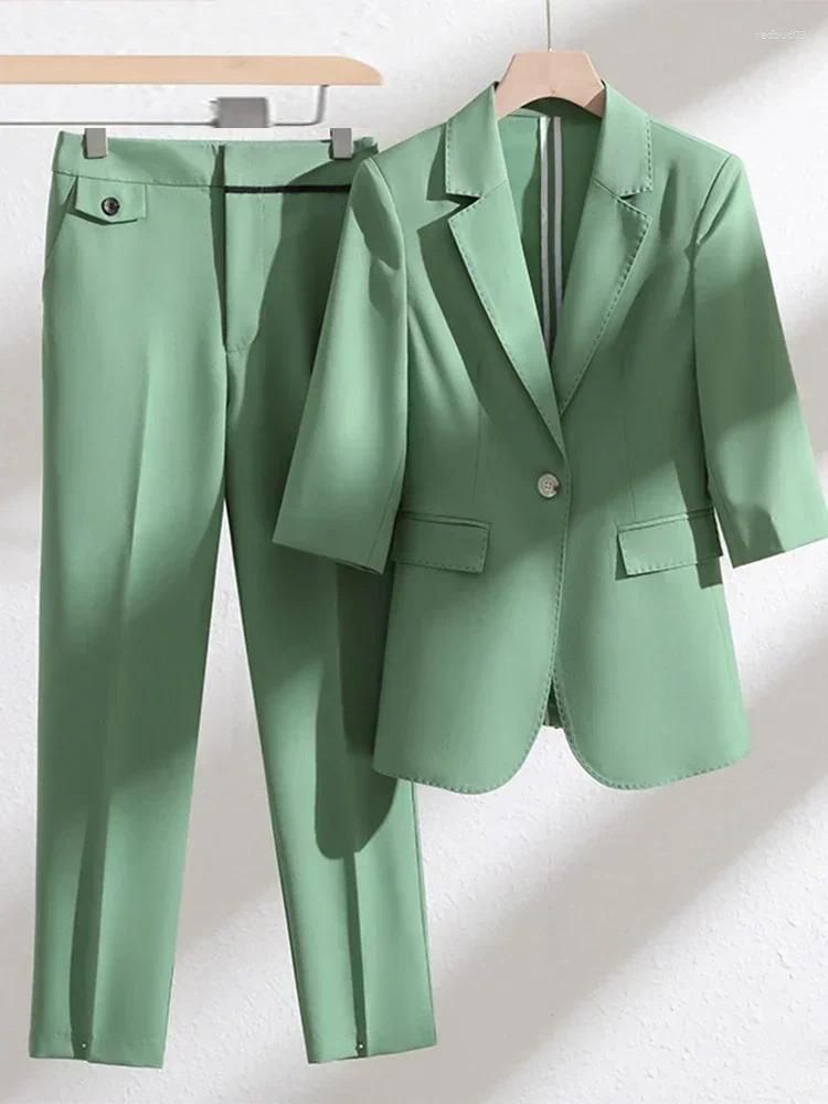 Green Pant Suits