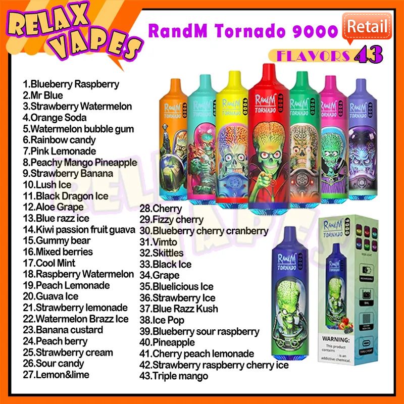 2% RandM Tornado 9000 Mix-smaken