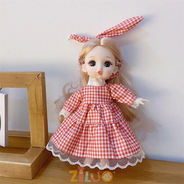 Bambola Bjd da 16 cm con vestiti7