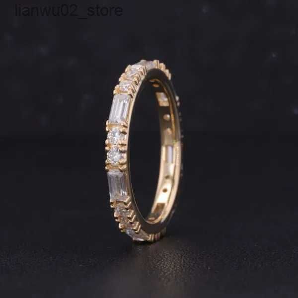 14K Lab Diamond Eternity Band