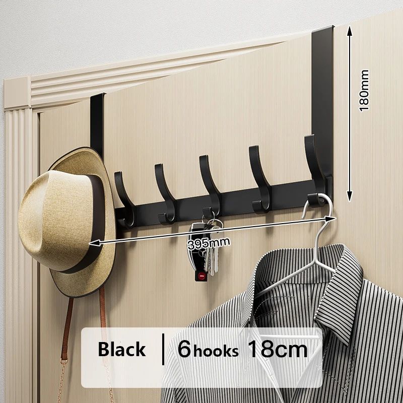 Color:6 Hooks Black 18cm