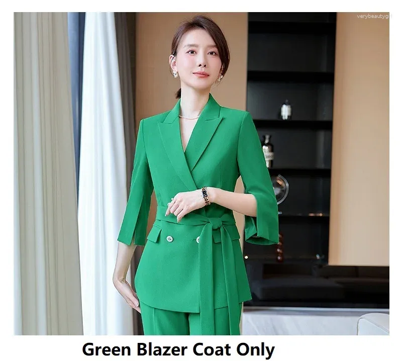 Manteau de blazer vert