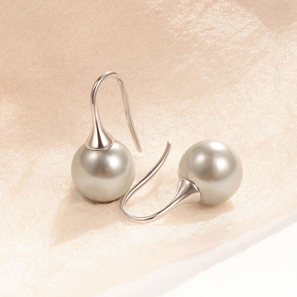 Shi Jia White Gold Gray Pearl 10mm