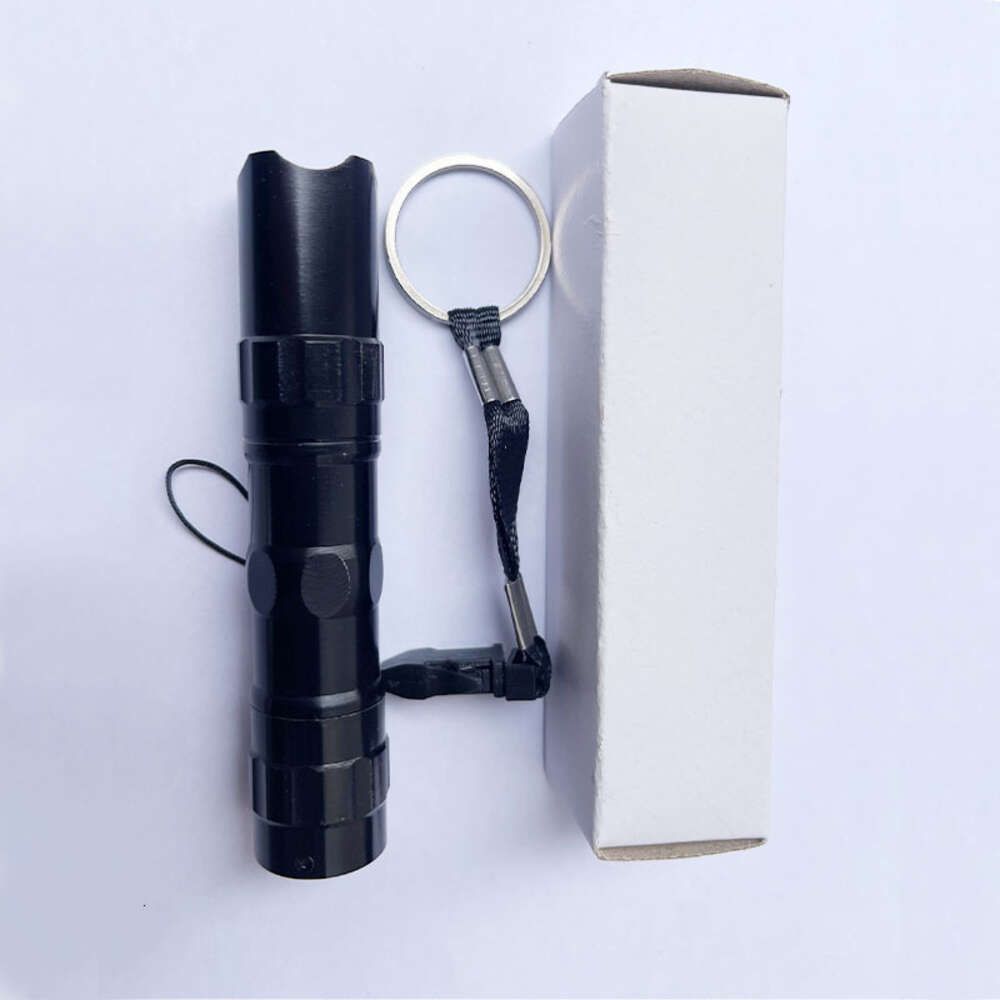 Single flashlight black rope white box