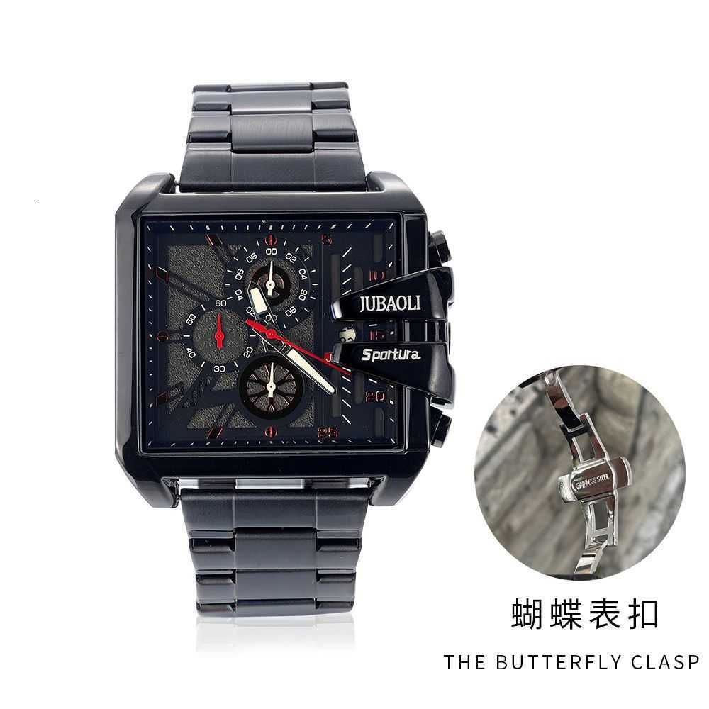 9027 Steel Strip Red Butterfly Watch B