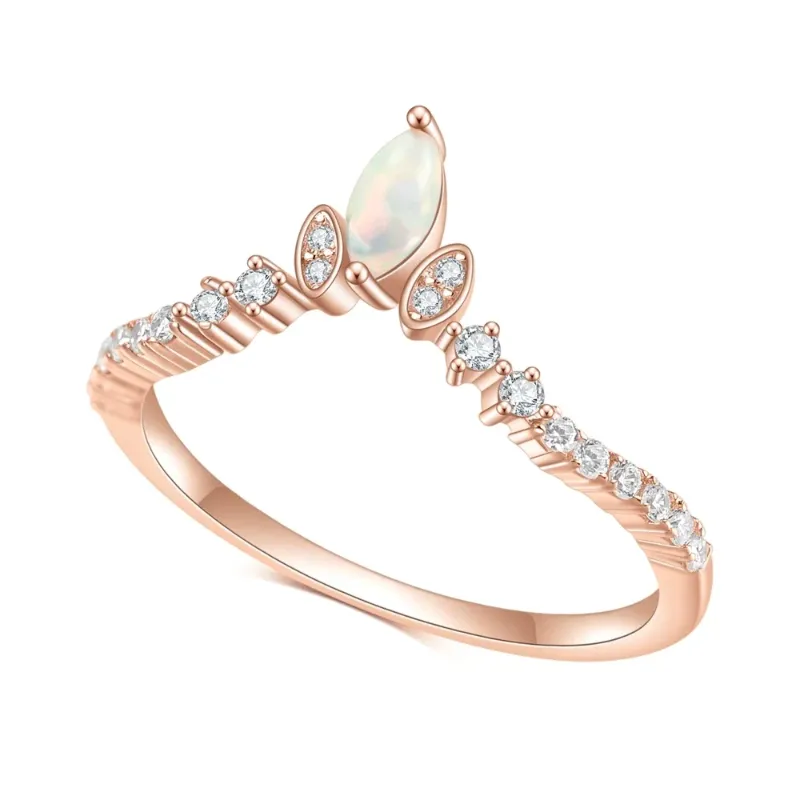 Rose Gold plated CHINA Band ring