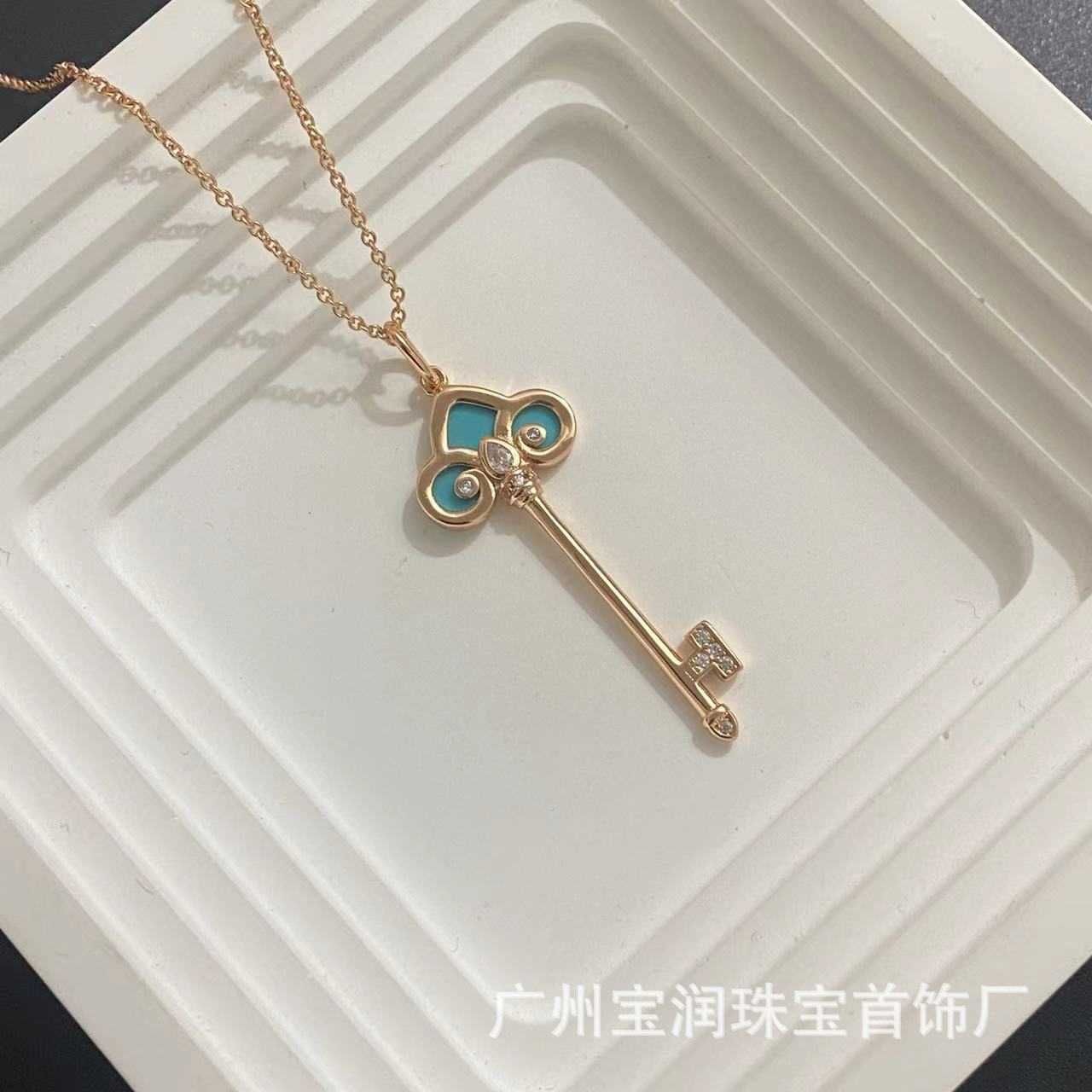 (turquoise) Rose Gold Without Diamond