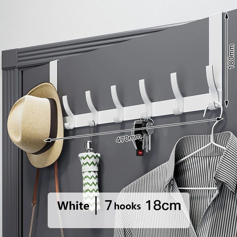 Color:7 Hooks White 18cm