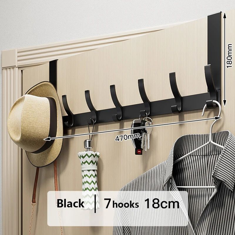 Color:7 Hooks Black 18cm