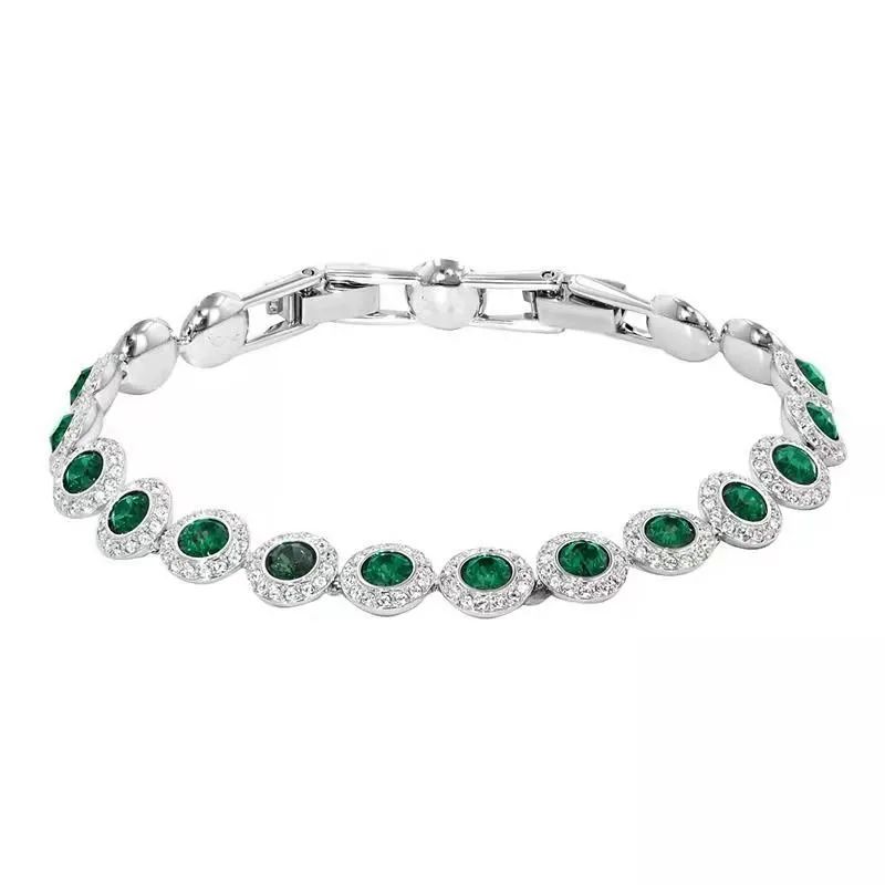 4.groene kristallen armband