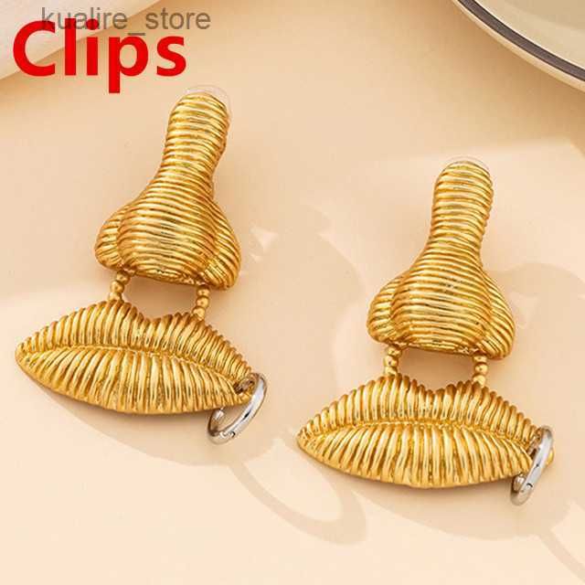 Brass Clips Earring